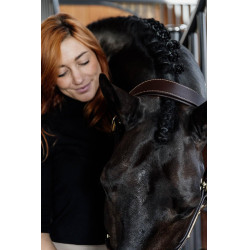 Kopfstück für anatomisches Lederhalfter Kentucky Braun Kopfstück für anatomisches Lederhalfter Kentucky Braun