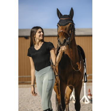 T-Shirt Equithème Réhane Schwarz T-Shirt Equithème Réhane Schwarz