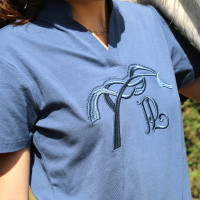 Polo Iliana Pénélope Blau / Grau