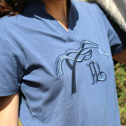 Polo Iliana Pénélope Blau / Grau