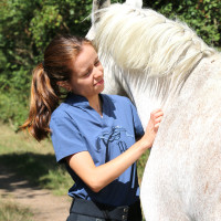 Polo Iliana Pénélope Blau / Grau