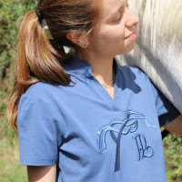 Polo Iliana Pénélope Blau / Grau