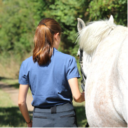 Polo Iliana Pénélope Blau / Grau