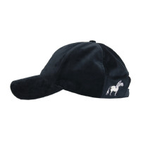 Baseballkappe Samt Sammy Kentucky Schwarz