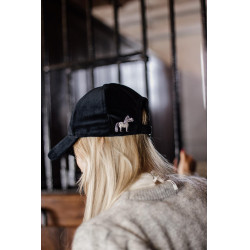 Baseballkappe Samt Sammy Kentucky Schwarz