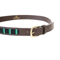 Handgefertigter Perlengürtel Kentucky Schwarz