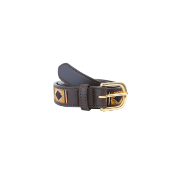 Handgefertigter Perlengürtel Kentucky Gold