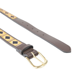 Handgefertigter Perlengürtel Kentucky Gold Handgefertigter Perlengürtel Kentucky Gold