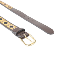 Handgefertigter Perlengürtel Kentucky Gold