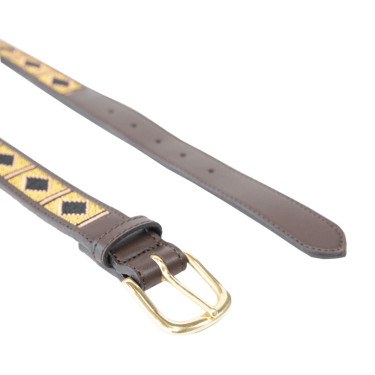 Handgefertigter Perlengürtel Kentucky Gold Handgefertigter Perlengürtel Kentucky Gold