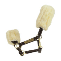 Lammfell-Halfter aus Leder Kentucky Braun Lammfell-Halfter aus Leder Kentucky Braun