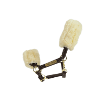 Lammfell-Halfter aus Leder Kentucky Braun