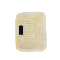 Gepolsterte Brustverlängerung veganes Schaffell Kentucky Schwarz Gepolsterte Brustverlängerung veganes Schaffell Kentucky Schwarz