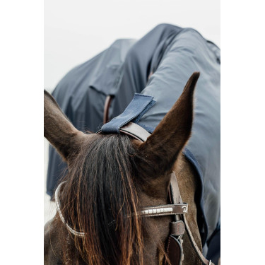 Pferderegenmantel Hurricane mit Steigbügelöffnungen Kentucky Marine Marineblau