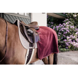 Couvre-reins Carré Heavy Fleece Kentucky Bordeaux