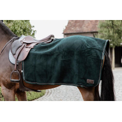 Abschwitzdecke Carré Heavy Fleece Kentucky Tannengrün Gr&uuml;n