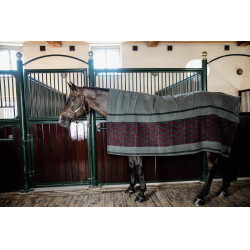 Couverture Séchante Carré Heavy Fishbone Kentucky Bordeaux