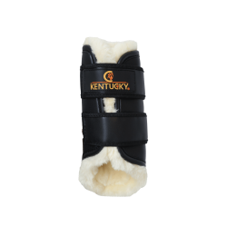 Geschlossene Gamaschen Leder vorne Kentucky Schwarz Geschlossene Gamaschen Leder vorne Kentucky Schwarz