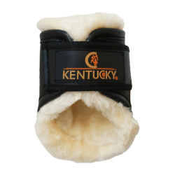 Geschlossene Gamaschen Hintere kurze Leder Kentucky Schwarz