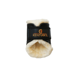 Geschlossene Gamaschen Hintere kurze Leder Kentucky Schwarz