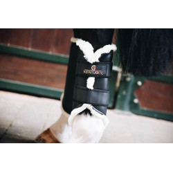 Geschlossene Gamaschen Leder hinten Kentucky Schwarz