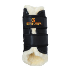 Geschlossene Gamaschen Leder hinten Kentucky Schwarz