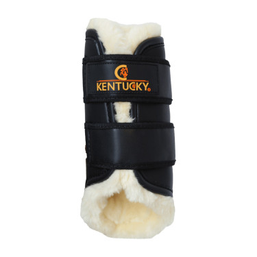 Geschlossene Gamaschen Leder hinten Kentucky Schwarz
