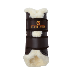 Geschlossene Gamaschen Leder hinten Kentucky Braun