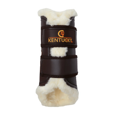 Geschlossene Gamaschen Leder hinten Kentucky Braun