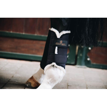 Geschlossene Gamaschen Solimbra hinten Kentucky Schwarz