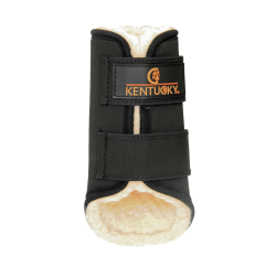 Geschlossene Gamaschen Solimbra hinten Kentucky Schwarz