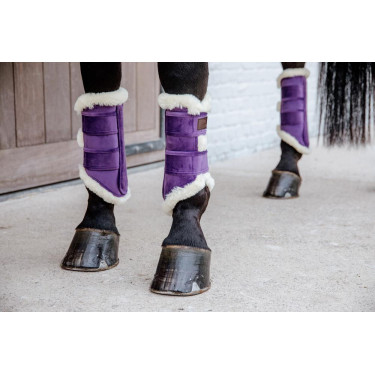 Geschlossene Gamaschen Velvet Contrast Kentucky Königliches Mauve Lila