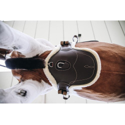 Kurzer Bauchgurt Schaffell Kentucky Braun