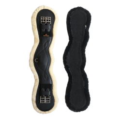 Anatomischer Kurzgurt Schaffell Kentucky Schwarz