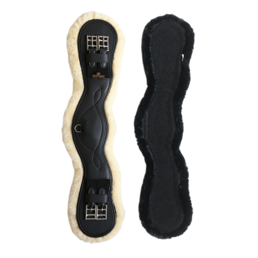 Anatomischer Kurzgurt Schaffell Kentucky Schwarz