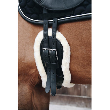 Anatomischer Kurzgurt Schaffell Kentucky Schwarz