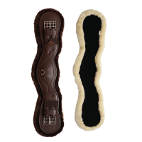 Anatomischer Kurzgurt Schaffell Kentucky Braun