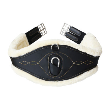 Anatomischer Gurt Schaffell Kentucky Schwarz