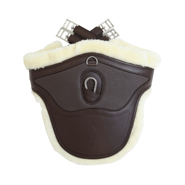 Gurt mit Schaffell Spezial Kentucky Braun