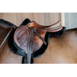 Satteldecke Hunter Vegan-Lammfell Jumping Kentucky Schwarz