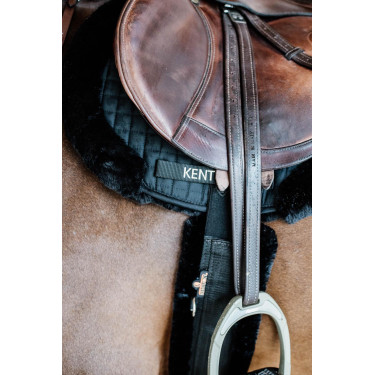 Satteldecke Hunter Vegan-Lammfell Jumping Kentucky Schwarz