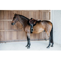 Satteldecke Hunter Vegan-Lammfell Jumping Kentucky Schwarz