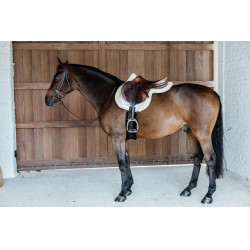 Satteldecke Hunter Vegan-Lammfell Jumping Kentucky Weiß Weiß Satteldecke Hunter Vegan-Lammfell Jumping Kentucky Weiß Weiß