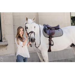 Satteldecke Hahnentritt Jumping Kentucky Schwarz