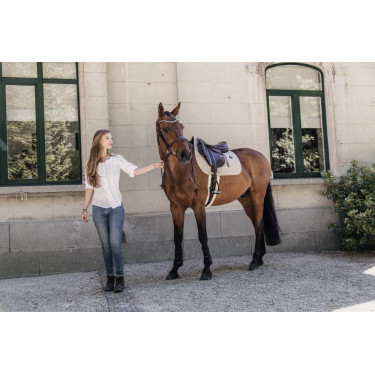 Tapis de selle Pied-de-poule jumping Kentucky Beige Tapis de selle Pied-de-poule jumping Kentucky Beige