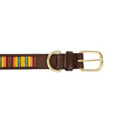 Collier pour chien en Perles faites-main Kentucky Orange Collier pour chien en Perles faites-main Kentucky Orange