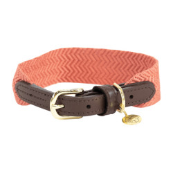 Jacquard-Hundehalsband Kentucky Terrakotta Orange