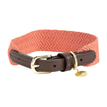 Jacquard-Hundehalsband Kentucky Terrakotta Orange