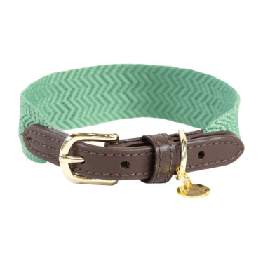 Jacquard-Hundehalsband Kentucky Olivgrün Gr&amp;amp;amp;amp;amp;amp;amp;amp;uuml;n