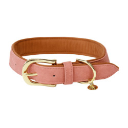 Hundehalsband Vegan Leather Kentucky Pfirsich Rosa
